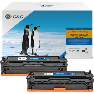 Compatible Комплект 2 касети за HP CB540A / CE320A / CF210, Canon CRG-716B - Black twin pack (NT-PH540AD)