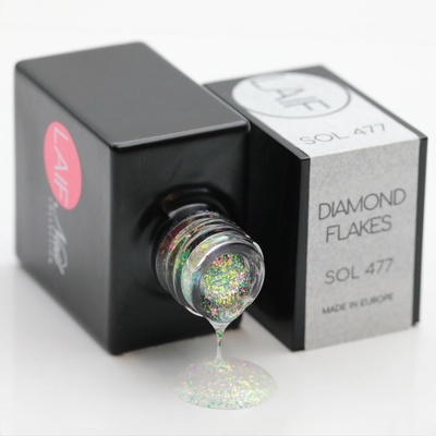 Laif Gel lak třpytivý SOL 477 Diamond Flakes 10 ml