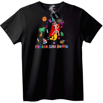 NOONEBRAND Тениска Тропическа Русалка Manana Sera Bonito - XS, White