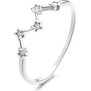 Silenti Jewelry Сребърен пръстен "Съзвездие" - 7 - 54.5мм (17.2мм диам. )
