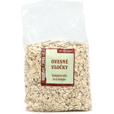 BioNebio vločky ovsené veľké bezlepkové BIO 500 g