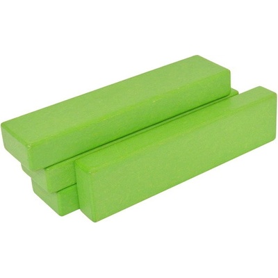 DrKO Dřevěný kvádr 16 x 4 x 2 cm 1ks zelená světlá