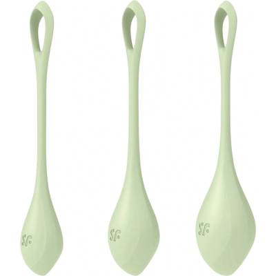 Satisfyer - venušiny kuličky sada - 3 ks - zelená