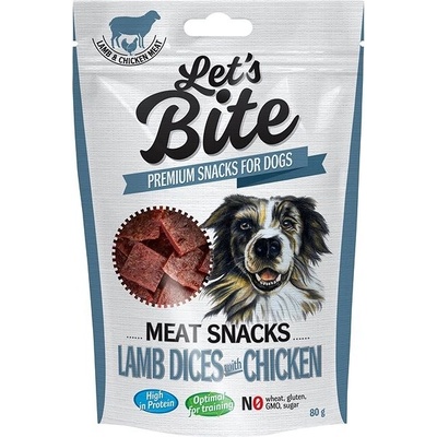 Let’s Bite Meat Snacks Lamb Squares with Chicken 80 g