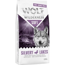 Wolf of Wilderness Soft & Strong Silvery Lakes kuracie z voľného chovu & kačka 2 x 12 kg