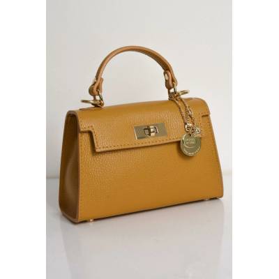PECA del SOL MALÁ HOŘČICOVÁ HANDLE BAG Honey Mustard