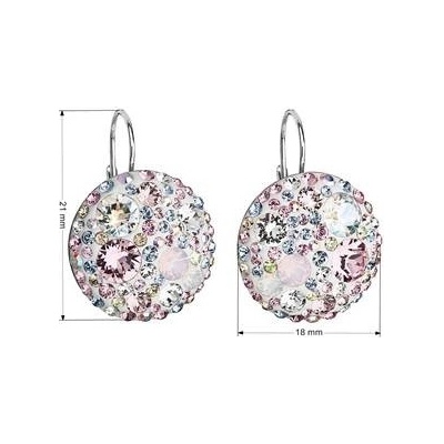 Pavona stříbrné s krystaly Crystals from Swarovski Magic Rose 31161.3 Magic Rose