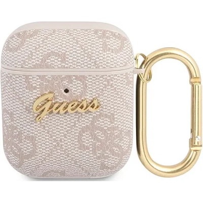 Guess GUA24GSMP калъф за AirPods розов 4G Script Metal Collection (GUA24GSMP)