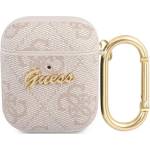 Guess GUA24GSMP калъф за AirPods розов 4G Script Metal Collection (GUA24GSMP)