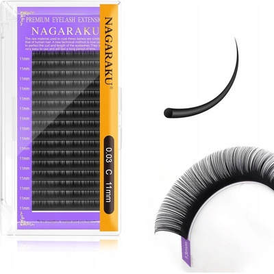 Nagaraku 4D W-shape Mix D, 0.07, 8-15