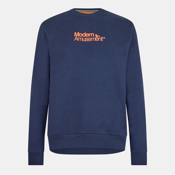 Modern Amusement Блуза Modern Amusement Men's Muscle Crew Sweatshirt - Navy