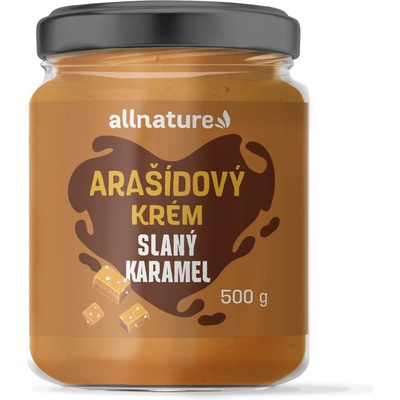 Allnature Arašídový krém slaný karamel 500 g