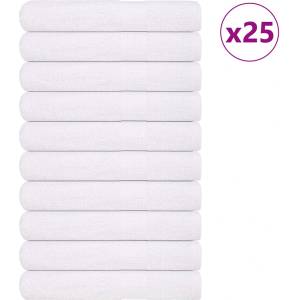 vidaXL Кърпи за сауна FROGN 25 бр. Бели 80x200 см 360 г/м2 (136664)