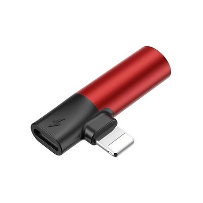 Baseus Lightning & Audio Adapter, в червено (CALL43-91)