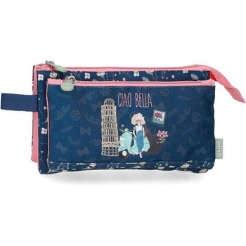 ENSO Правоъгълен несесер Enso Ciao Bella - 3 ципа (9574321)