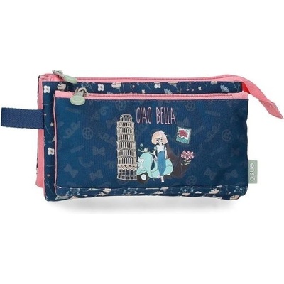 ENSO Правоъгълен несесер Enso Ciao Bella - 3 ципа (9574321)