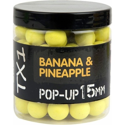 Shimano Plávajúce boilies Bait TX1 Pop-up Banana & Pineapple Fluoro Yellow 80g 15mm
