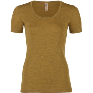 Engel Дамско мериносово термобельо Engel Women's Shirt S/S Everyday base layer - Safran Melange - размер 34/36 (EU) (115-1154-0412)