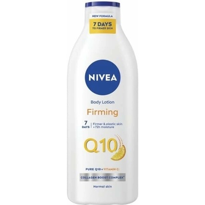 Nivea Q10 Plus Firming + Vitamin C spevňujúce telové mlieko na suchú pokožku 400 ml