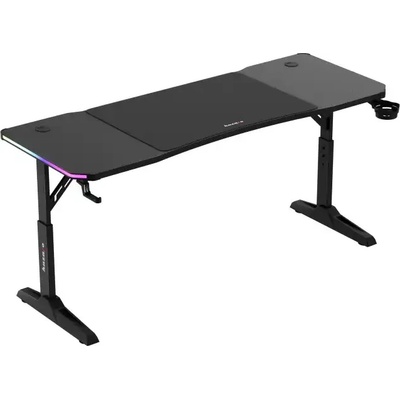 Huzaro Регулируемо геймърско бюро Huzaro Hero 4.6 RGB, 160 x 60 см, Черно (HERO 4.6 RGB BLACK)