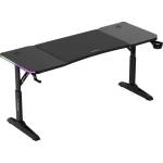 Huzaro Регулируемо геймърско бюро Huzaro Hero 4.6 RGB, 160 x 60 см, Черно (HERO 4.6 RGB BLACK)