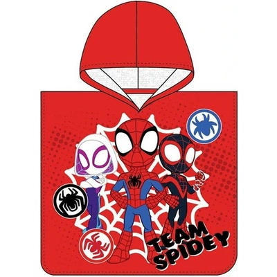 Cooneen chlapecké plážové pončo Spidey Team 50 x 115 cm