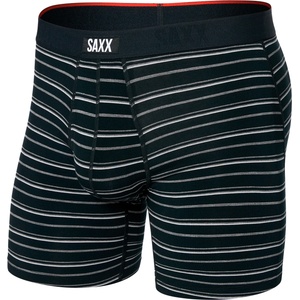 Saxx Мъжко синтетично термобельо Saxx Vibe Xtra Boxer Brief Fly Synthetic base layer - Black Coast Stripe (014-2279-0412)