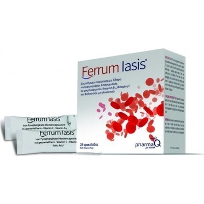 PharmaQ Хранителна добавка с желязо и витамин С , B12, , PharmaQ Ferrum Iasis 28 sticks x 1.5 gr