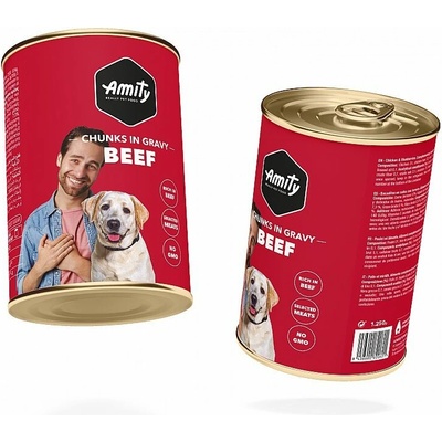 Amity dog hovädzie kúsky v omáčke 415g