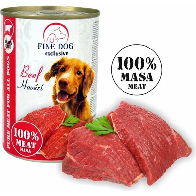 Fine Dog Exclusive 100% mäsa mix 6 x 400 g
