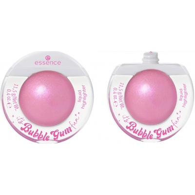 essence it's Bubble Gum fun tekutý rozjasňovač pre žiarivý vzhľad pleti 11 g