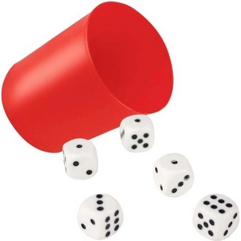 RELAKS-TOYS DICE GAME WITH CUP Kostky s kelímkem