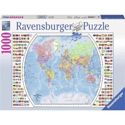 Ravensburger Puzzle Ravensburger Political World Map 1000pc (19633)