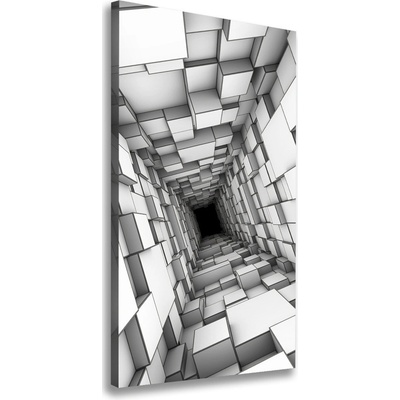 Vertikálny foto obraz na plátne Tunel z kociek 50x100 cm