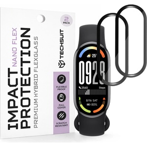Techsuit Протектор за Xiaomi Smart Band 10 - Nano Flex (2 pack) - Techsuit - Черен