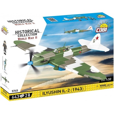 Cobi 5745 II WW Iljušin Il-2 Šturmovik, 1:32, 636 k, 2 f – Zbozi.Blesk.cz