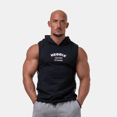 Nebbia pánske tielko s kapucňou Legend Approved 191 black