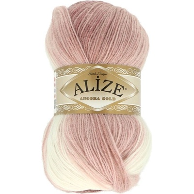 Alize Angora Gold Batik 5698 ružovo biela