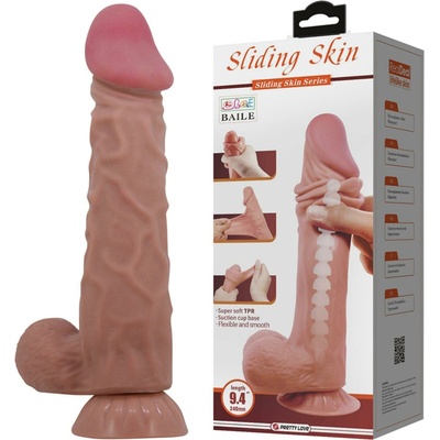 Pretty Love Sliding Skin Series Realistic Dildo 24cm Skin