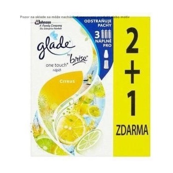 Glade Touch&Fresh NÁHRADNÁ NÁPLŇ (2+1ks) 3 x 10 ml Lemon