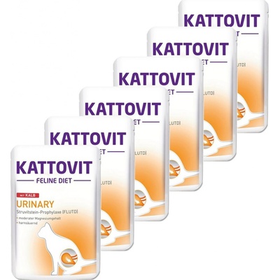 Kattovit Urinary teľacia 6 x 85 g