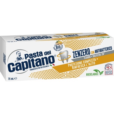 Pasta Del Capitano Zenzero con Antibatterico s Bio zázvorem 75 ml