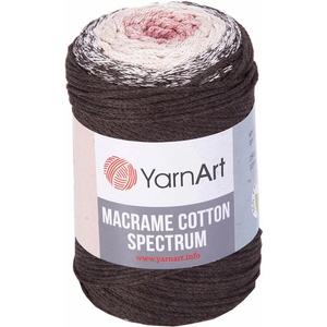 YARNART Macrame Cotton Spectrum 225 m 1302 Brown Pink юта (Macrame Cotton Spectrum 1302)