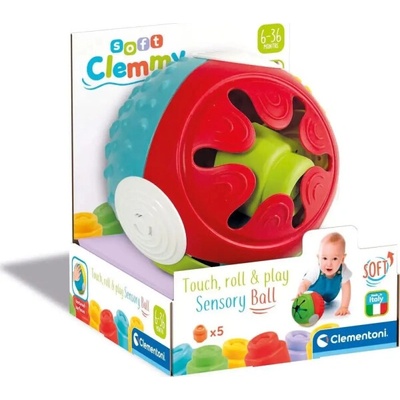 Clemmy - Vkladacia senzorická loptička s kockami
