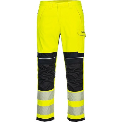 Portwest FR406 PW3 FR Modaflame Hi-Vis pracovné nohavice žltá/navy