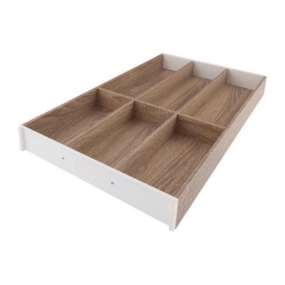 BLUM ZC7S550BH3 Ambia Line příborník délka 550mm šířka 300mm dub Bardolino / hedvábně bílá mat