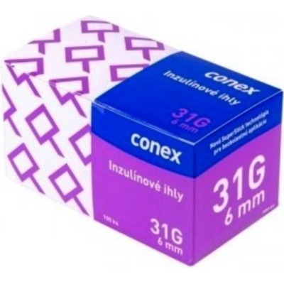 Conex Ihla do inzulínového pera 6 mm 31G 1 balenie 100 ks