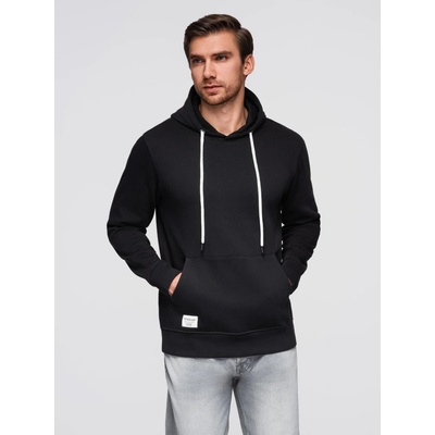Ombre Men's kangaroo sweatshirt with hood black