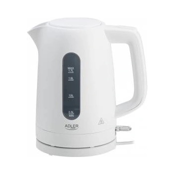 Adler Electric kettle 1.7 L | STRIX | Flat heating element | Automatic shut-off | white