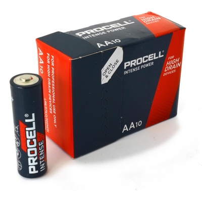 Duracell Алкална батерия procell intense mx1500 lr6 1, 5v aa - 10 бр. в опаковка (procell-lr6-10pk-int)
